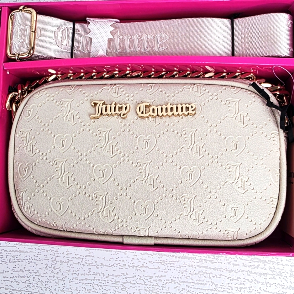 Juicy Couture Slim Camera Bag & Envelope and Strap 3 Pc Set - Picture 4 of 6